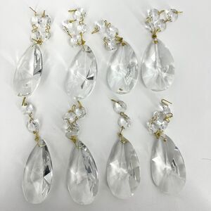 Vintage Authentic Czech Crystal Teardrop Prism + Octagon Chandelier Replacement